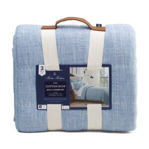 BROOKS BROTHERS Slub Texture Quilt Set